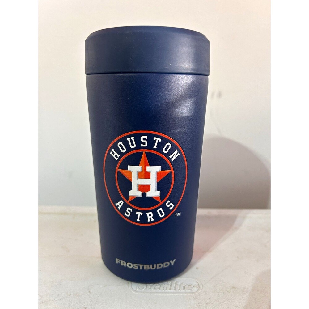 Frost Buddy Houston Astros MLB Baseball 16 oz Insulated Tumbler Blue